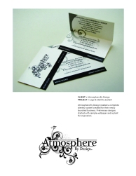 Atmosphere By Design Logo & Business Cards